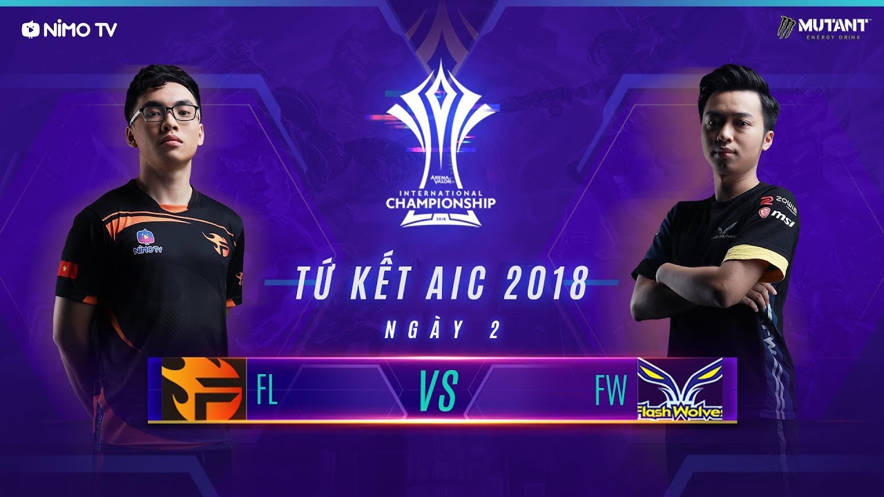 TEAM FLASH vs FLASH WOLVES - TỨ KẾT AIC 2018