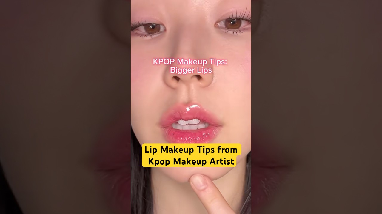 How to make your lips bigger with makeup! #koreanmakeup #lipmakeuptutorial #makeuptutorial