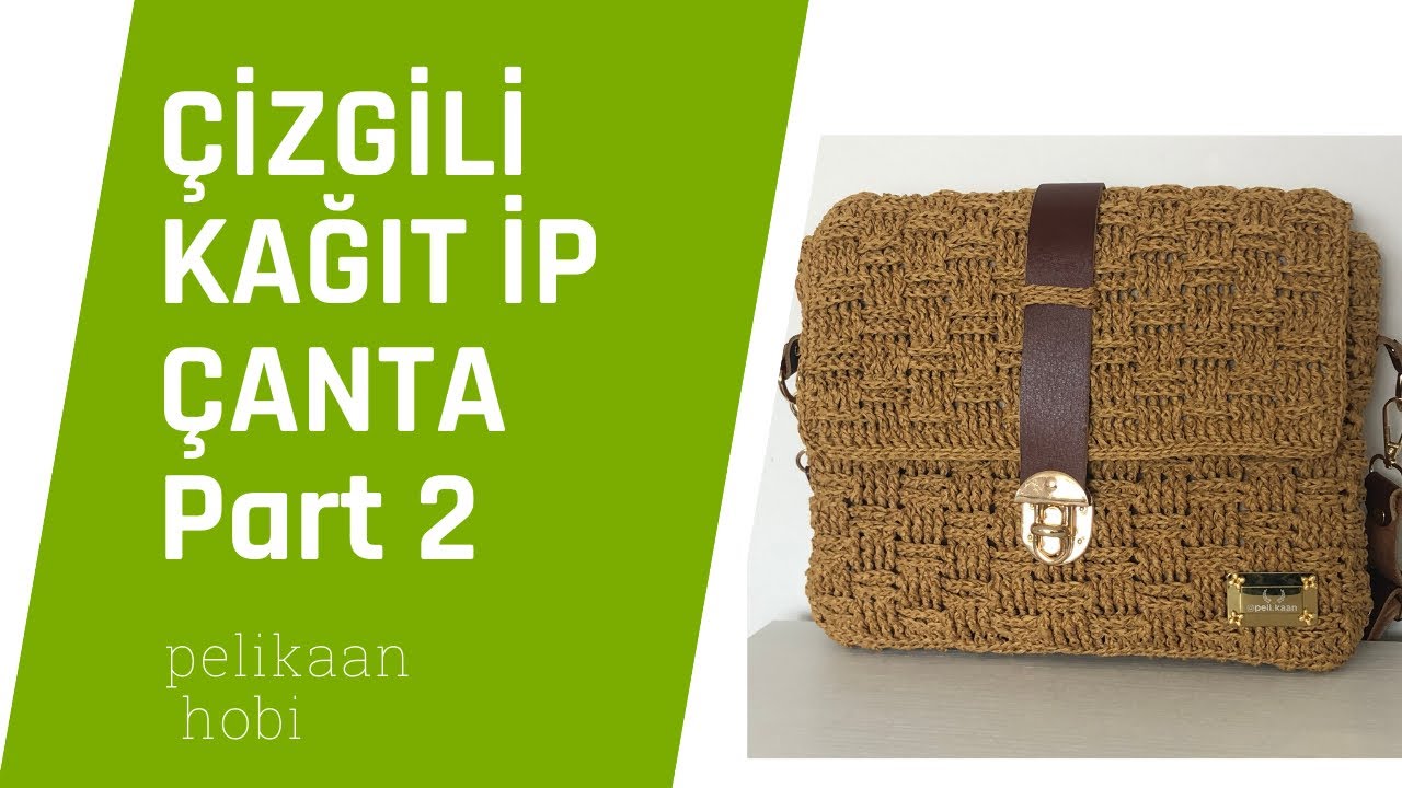 ÇİZGİLİ KAĞIT İP ÇANTA PART 2