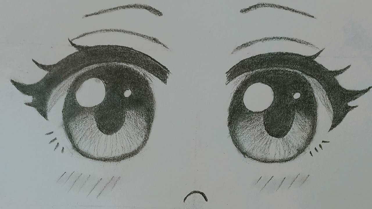 How to Draw Anime Eye step-by-step/كيف ترسم عيون الأنمي للمبتدئين 