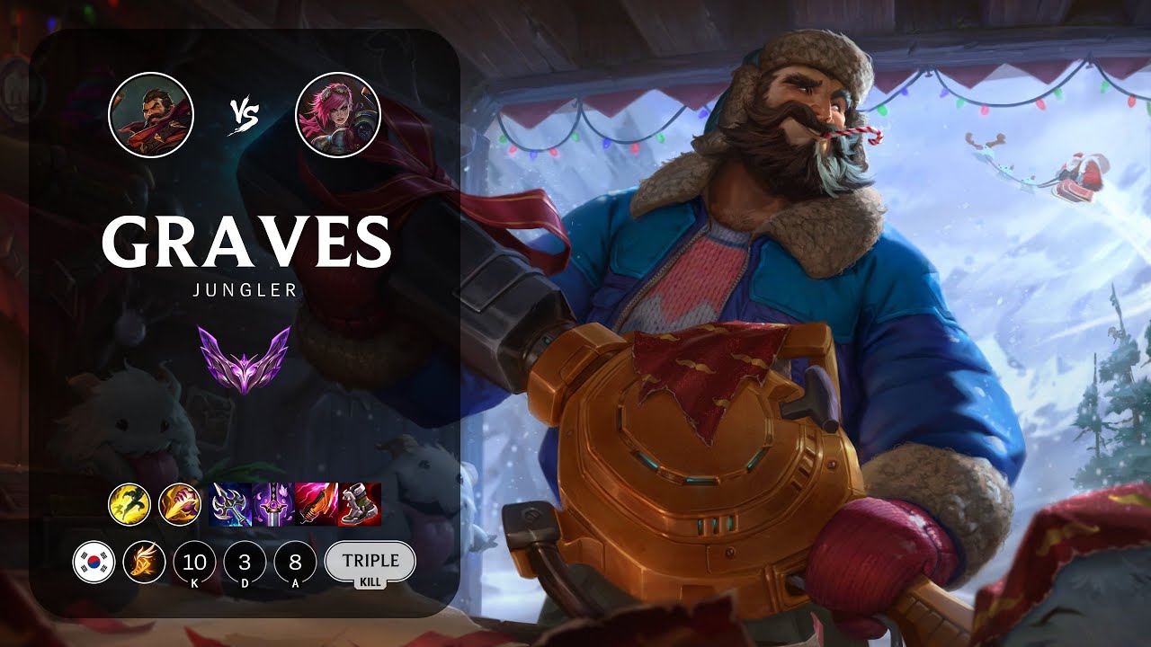 Graves Jungle vs Vi - KR Master Patch 14.1