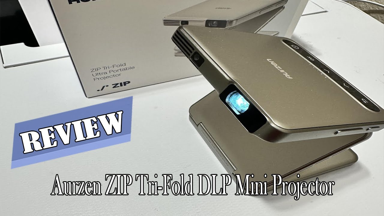 Aurzen ZIP: The World's First Tri-Fold Truly Portable Projector - Full Breakdown, Test, and Review!
