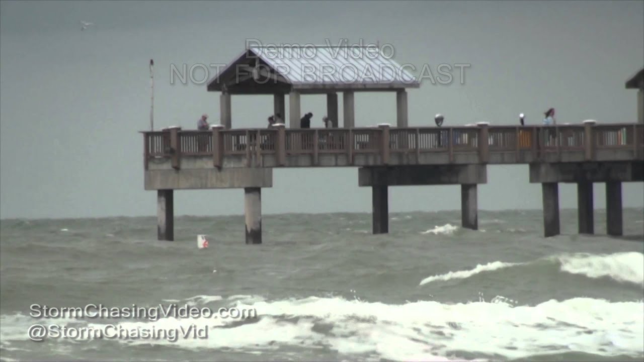 High Surf from Clearwater Beach, FL - 1/10/2016