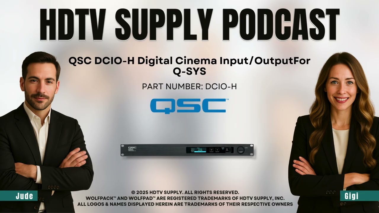 QSC DCIO-H Digital Cinema Input/OutputFor Q-SYS