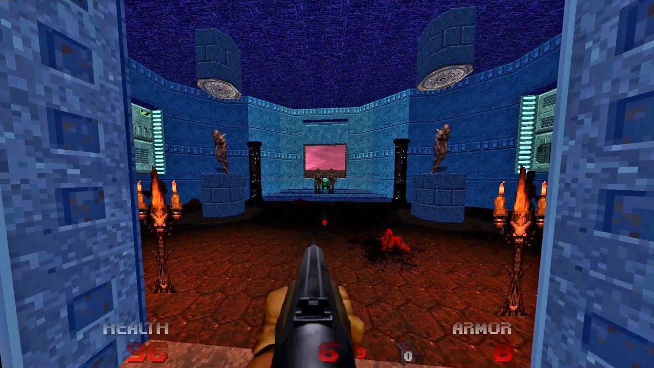 Brutal Doom 64 v2.666 [Upscaled] - Sandy's Overhaul - Map 1 & 2 (Android/DeltaTouch)