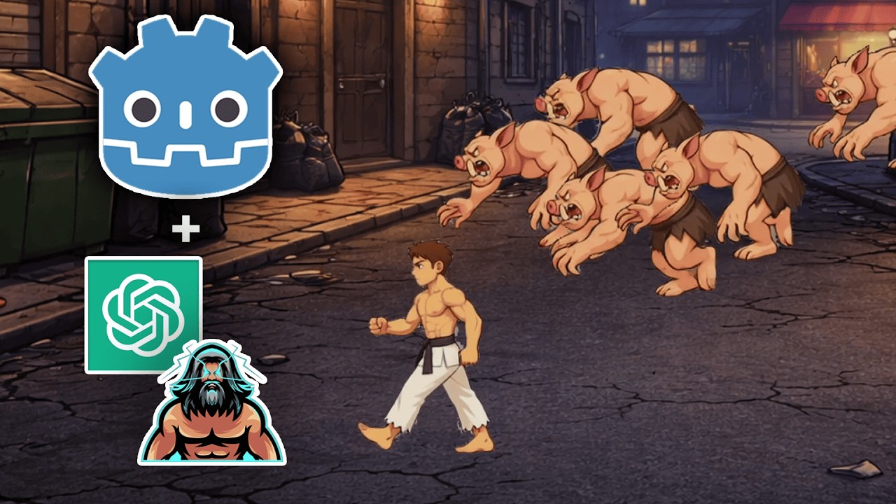 Я создал целую игру на Godot с использованием ИИ (полный рабочий процесс).