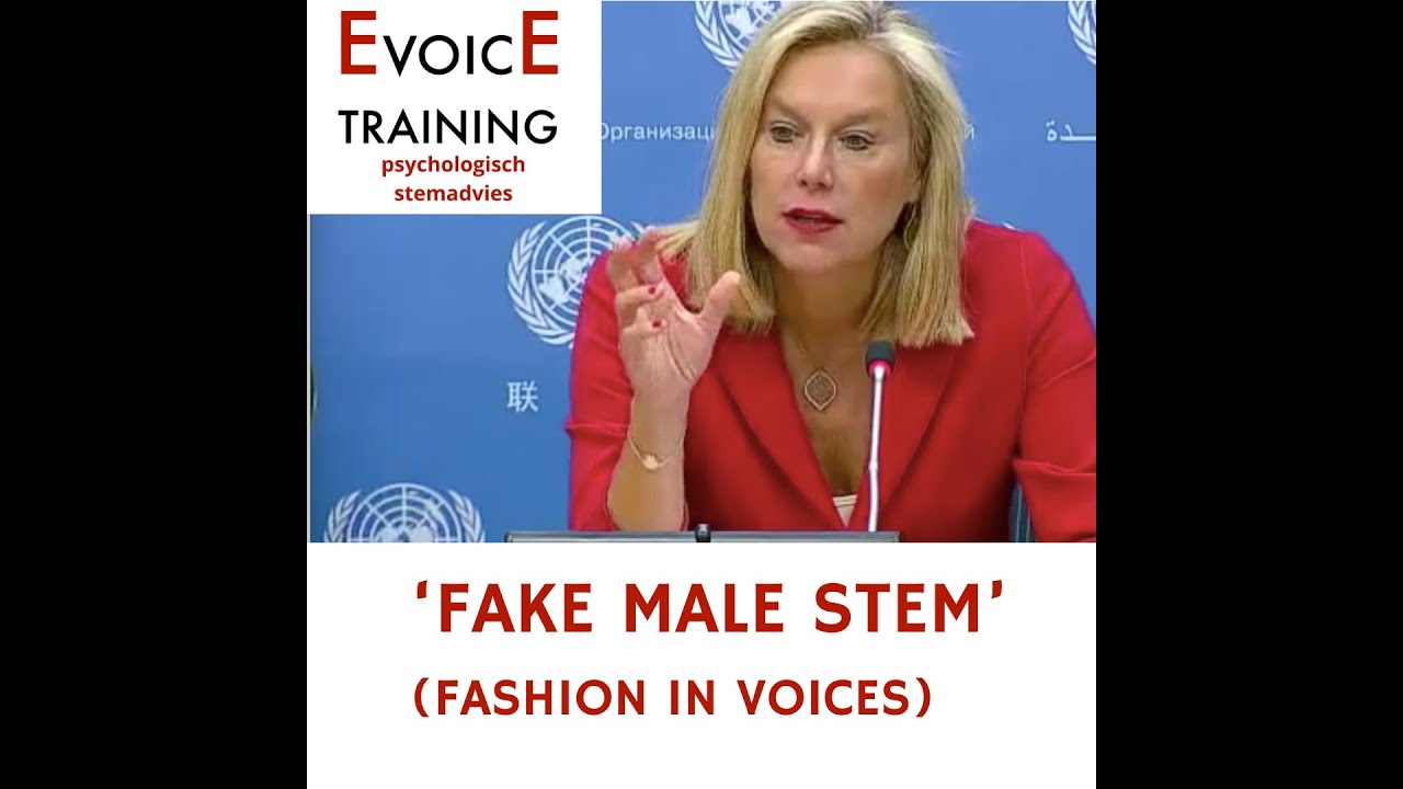 De 'fake male'  stem voor vrouwen  (fashion in voices)