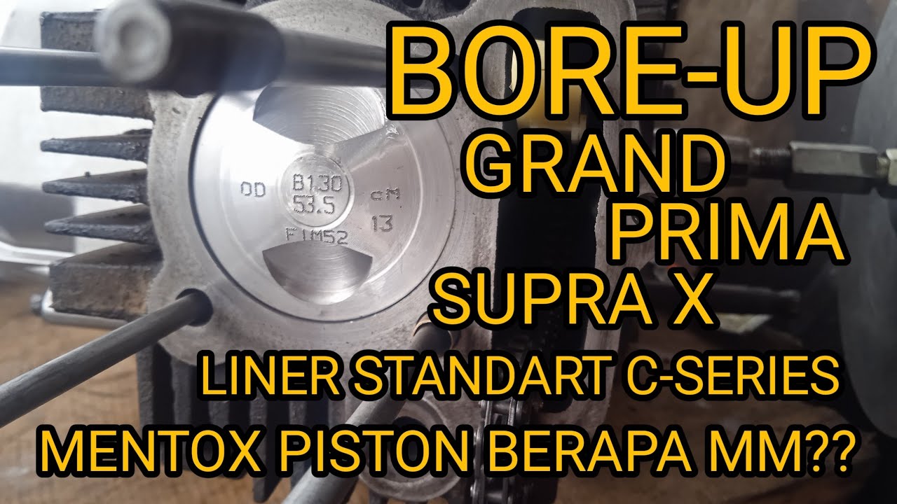 Wajjib Nonton !!! Ukuran Piston Bore -up Honda Grand Pakai Liner Standart #boreuphondagrand