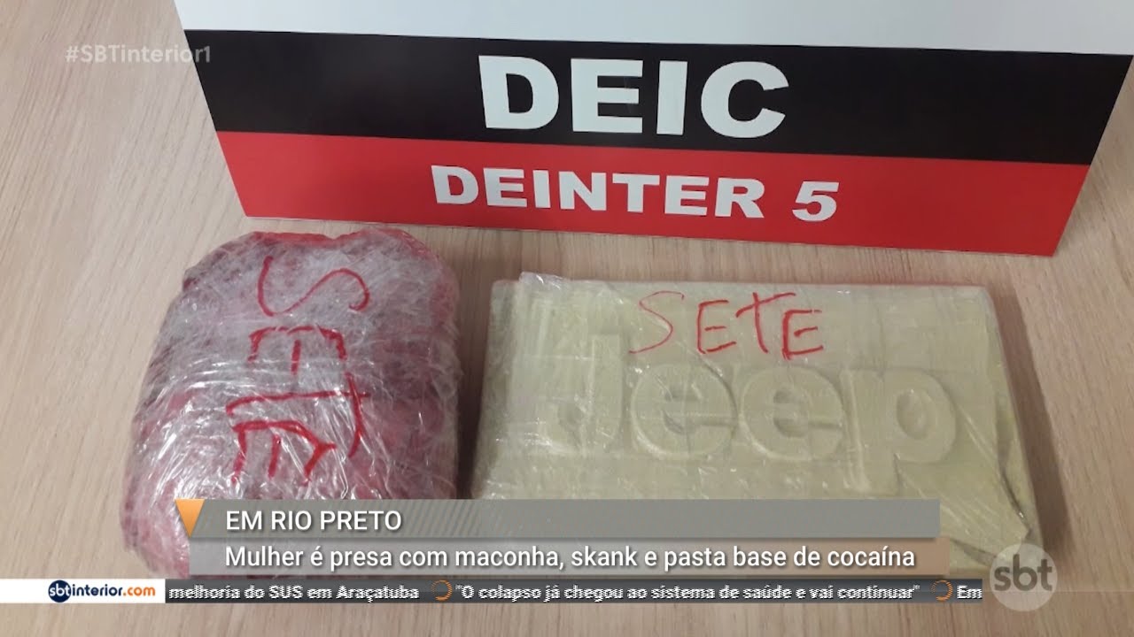 Mulher é presa com maconha, skank e pasta base de cocaína