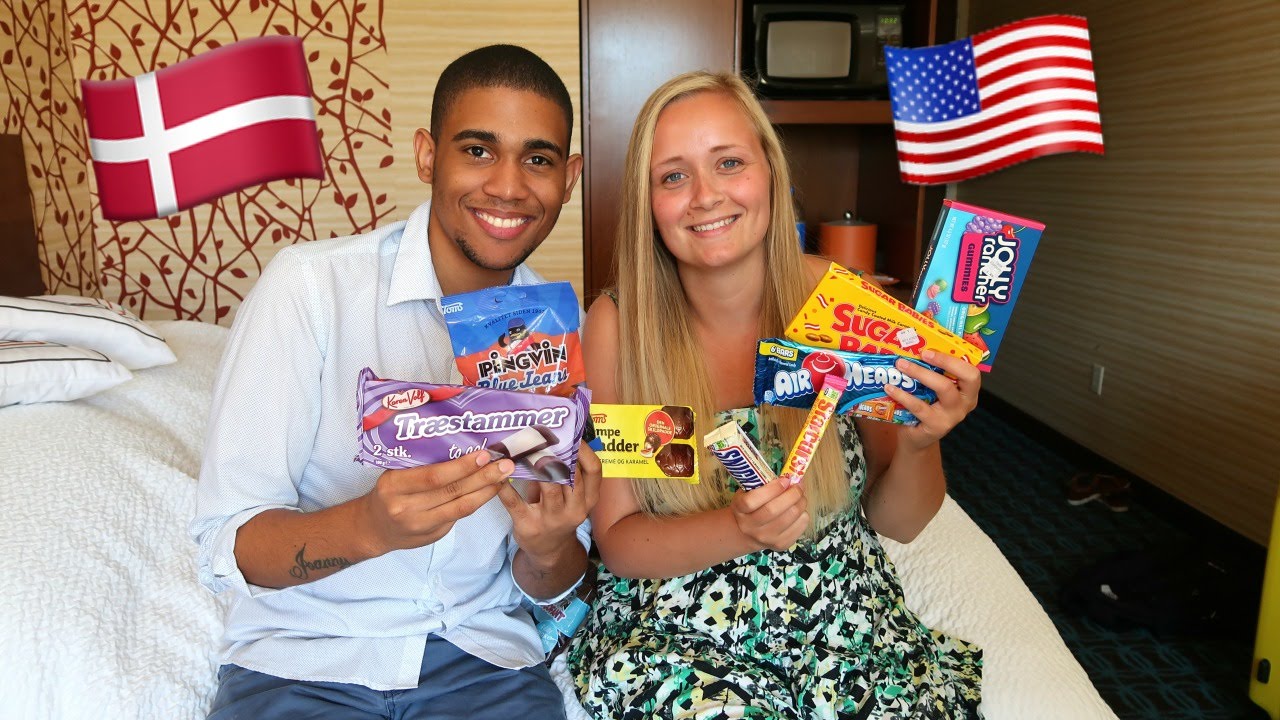 American Tries Danish Candy And Dane Tries American Candy