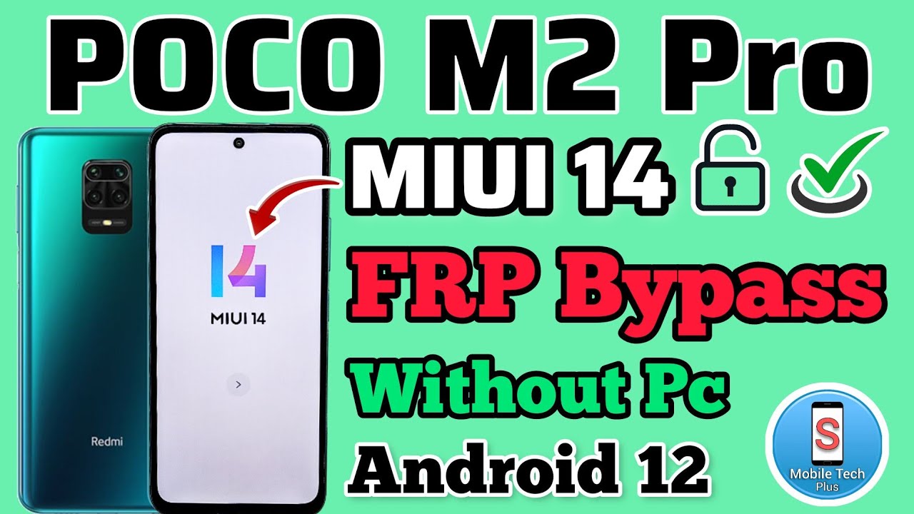 Poco M2 Pro | FRP Bypass | MIUI 14 | Android 12 | Without Pc | Google Account Unlock | New Method.