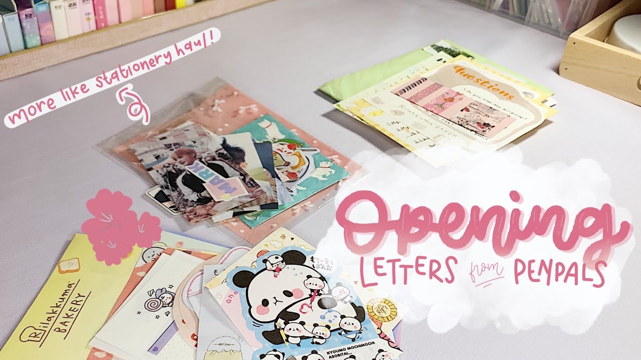 •. Opening Letters From Penpals more like Stationery Haul 😳 .• || Indonesia