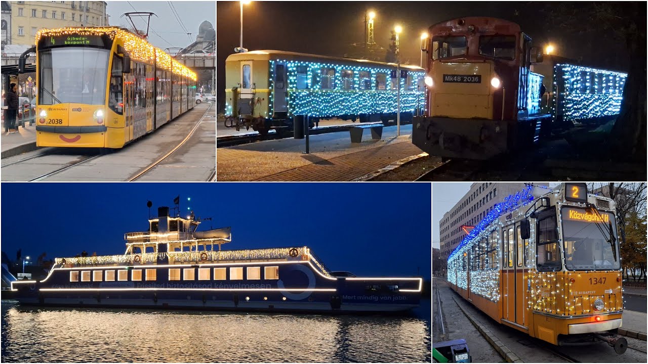 Adventi fényjárművek 2024 | Fényvillamosok, Fénykomp, Fény balatonfenyvesi kisvasút