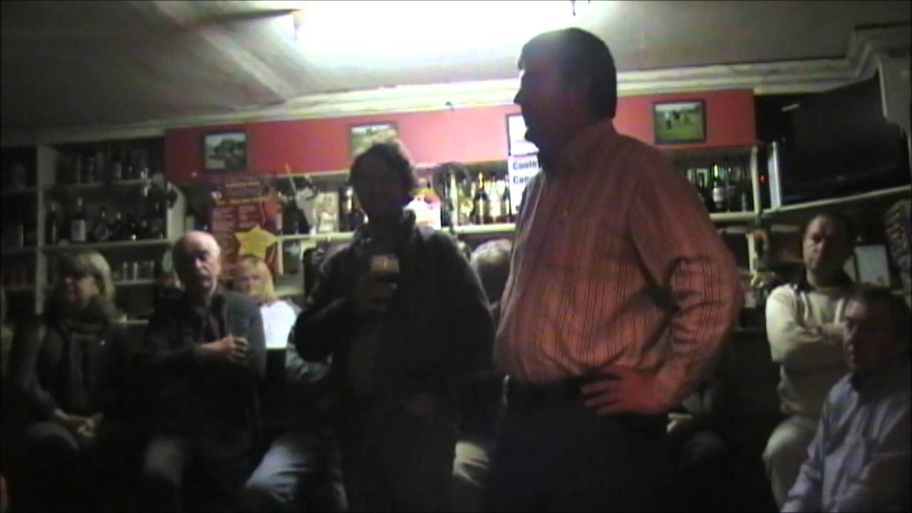 Mick Coye performing a Brian O'Rourke song 'Your Place Or Mine'.