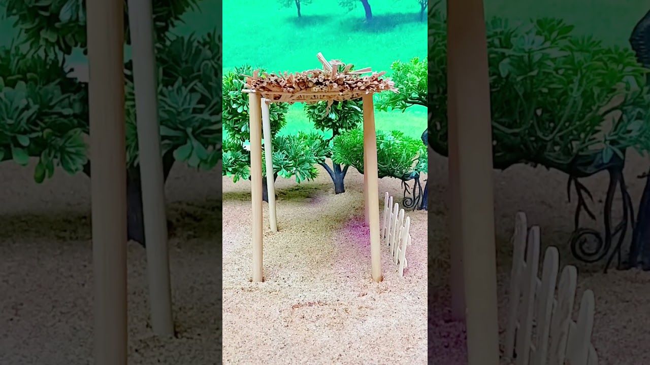 Diy! how to make cow shed school project #shorts#youtubeshorts
