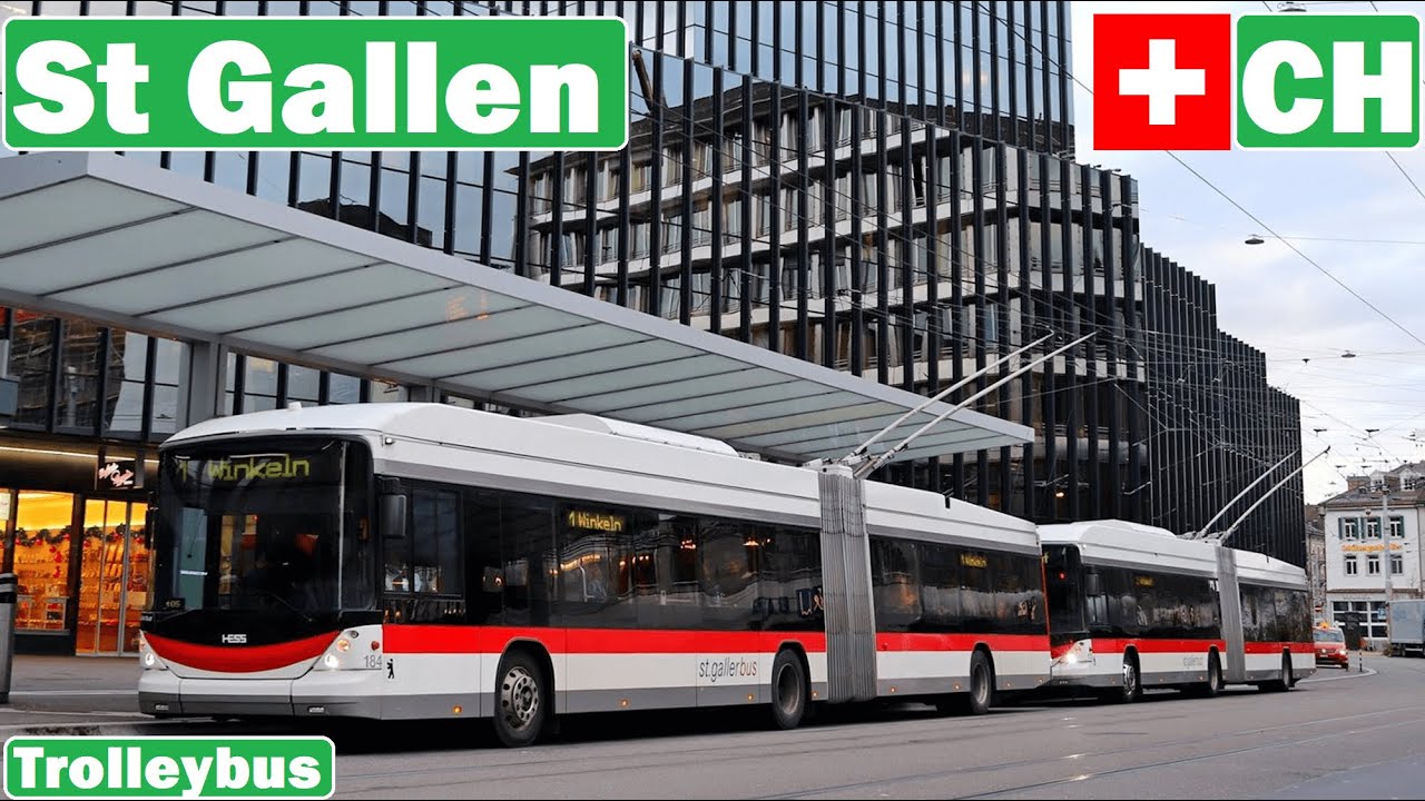 🇨🇭 ST GALLEN TROLLEYBUS | St. Gallen O-Bus 2019