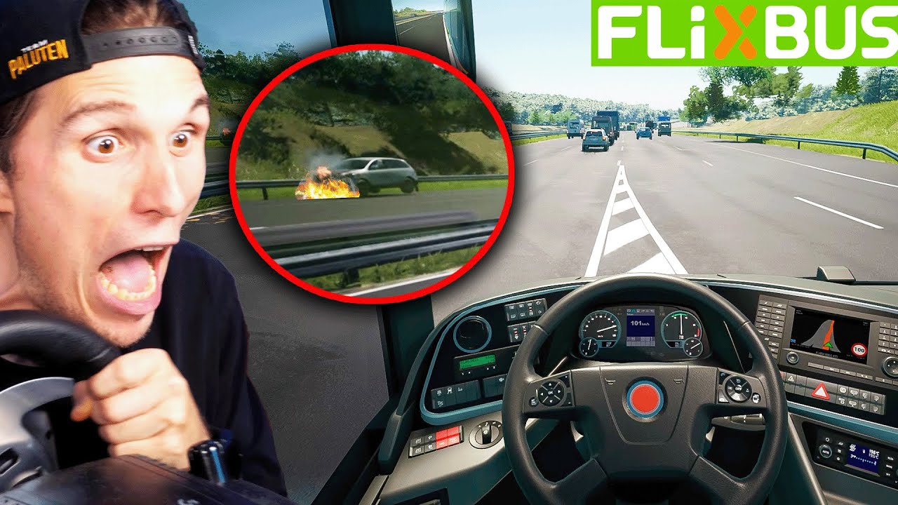 FEUER auf Berliner Autobahn | Fernbus Simulator
