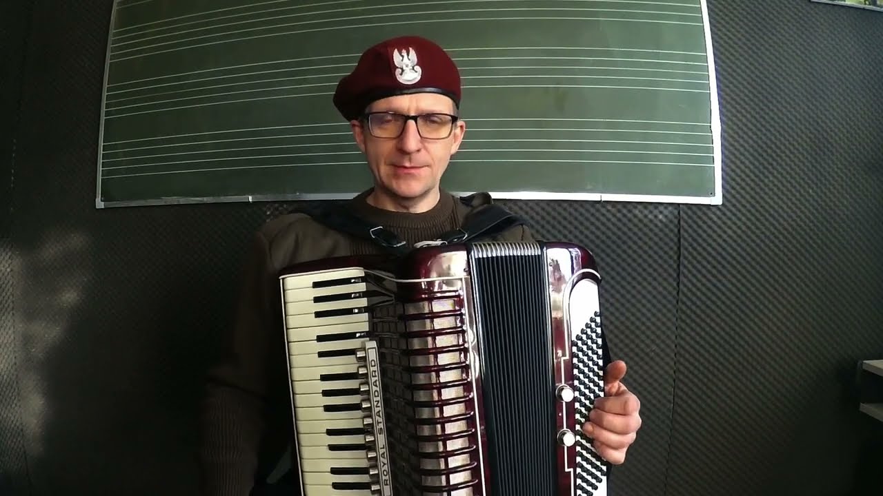 Jak zagrać Rezerwa na akordeonie - akordami - na wojskowo! Godzina 5:30
