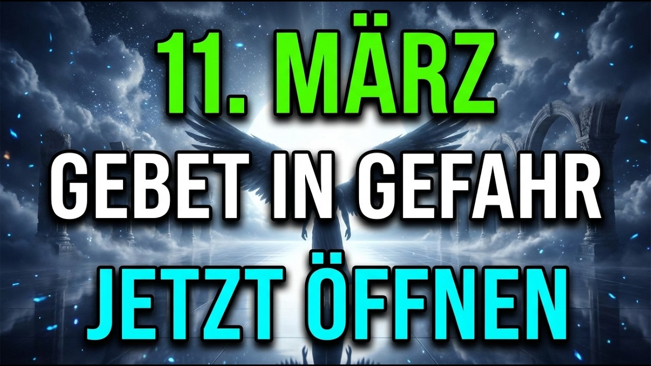 11. März - GOTT SAH DEINE TRÄNEN. WENN DU DIESES VIDEO SCHLIESST, BLEIBT DEIN GEBET UNBEANTWORTET...