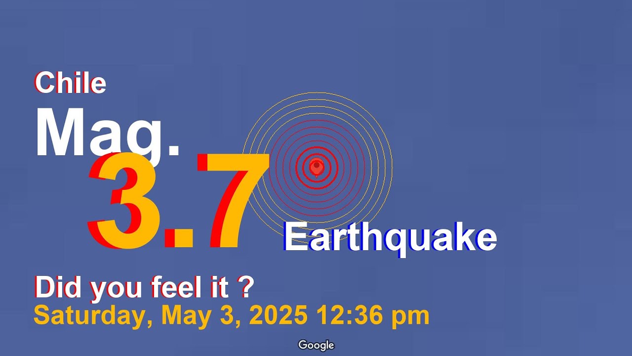 South Atlantic Ocean, Chile Earthquake today