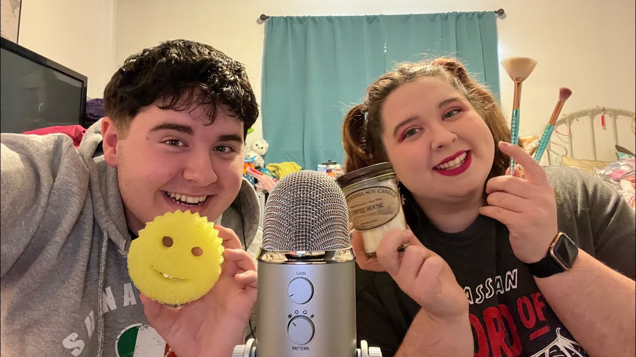 ASMR with my sister!! Super tingly ASMR