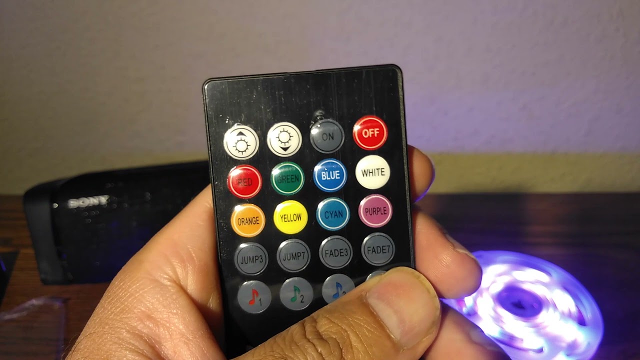 Monster Sound to Light LED Strips Review & Test by Skywind007 (led灯条) Las luces a control remoto
