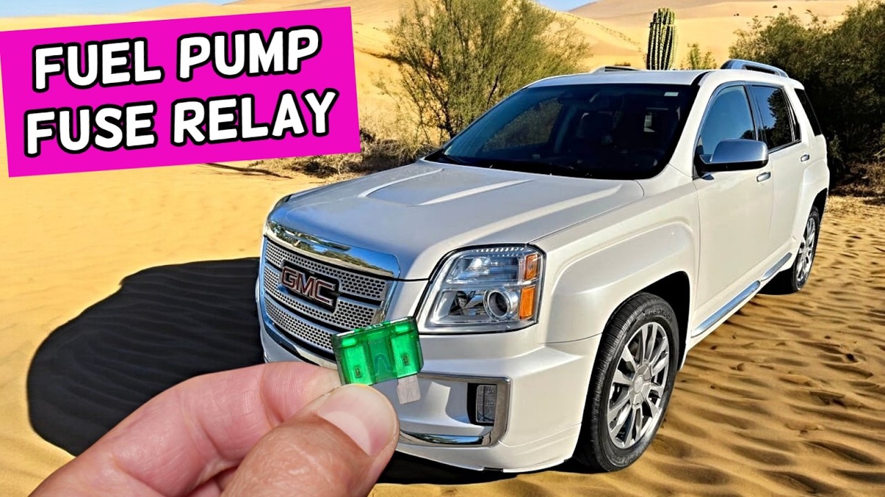 GMC TERRAIN Fuel Pump Fuse Relay Location Replacement 2010 2011 2012 2013 2014 2015 2016 2017
