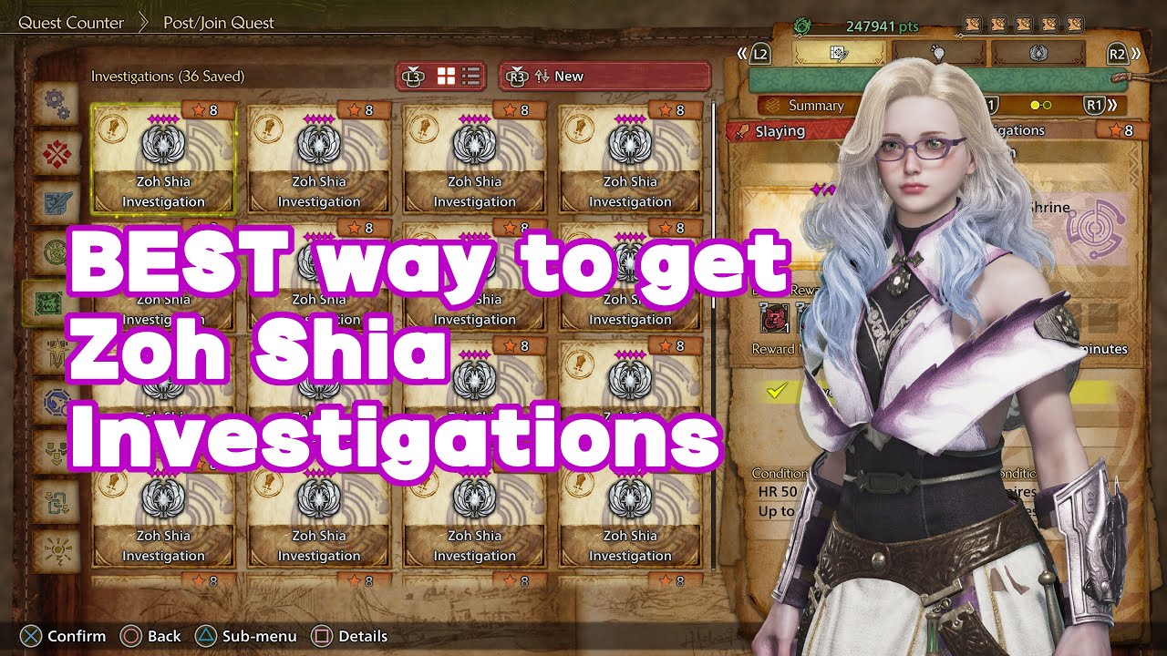 BEST way to get Zoh Shia Investigations guaranteed | Monster Hunter Wilds | 4K