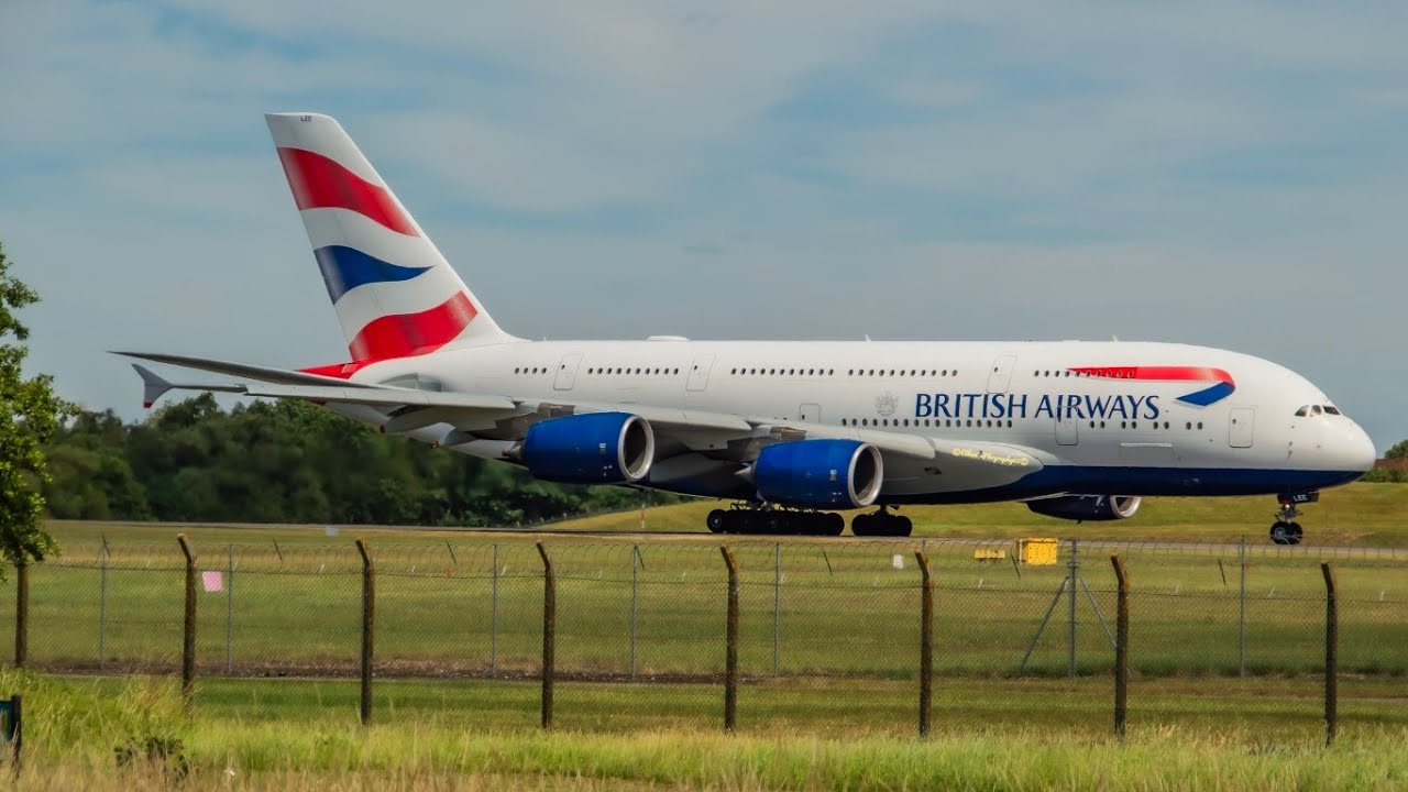 MEGA RARE Diverted British Airways A380 Spool up and Departure to London Heathrow From BHX