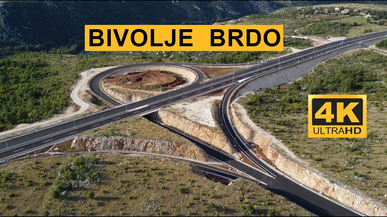 Koridor 5C. Bivolje Brdo (Petlja, Naplatne Kućice, Selo). Dron 4K
