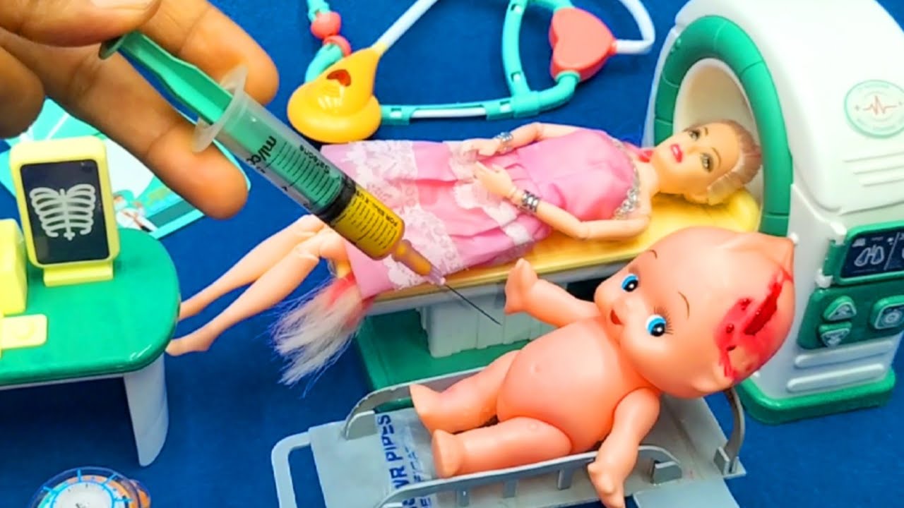 7 Minutes Satisfying with Unboxing Doctor Playset，Small Men Giving Doctor Toys Review | ASMR