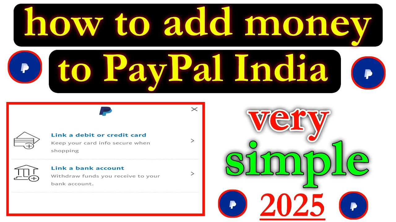 How to add money to PayPal India very simple 2025