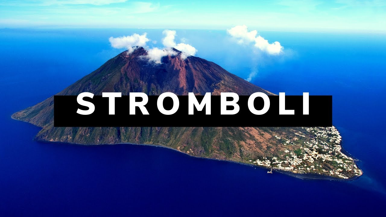 Stromboli - Beautiful Island in the Tyrrhenian Sea 4k Island Tour Stromboli 2020