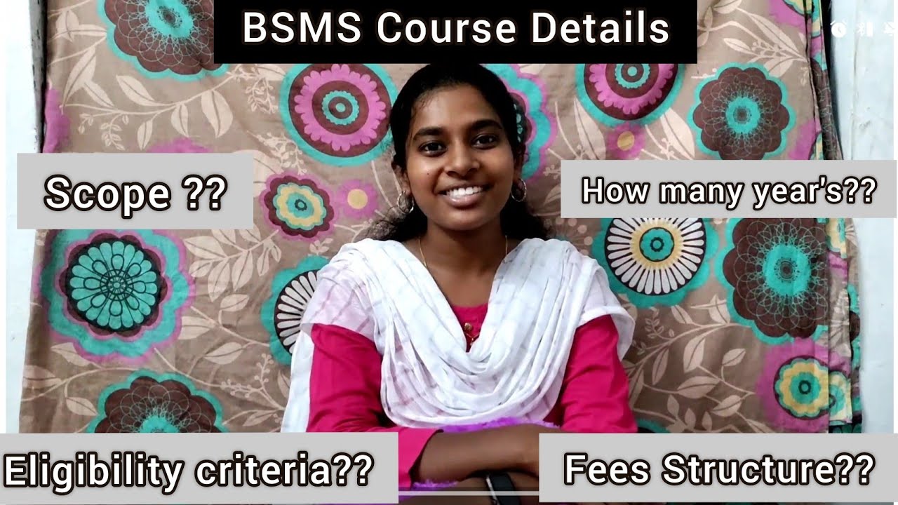 Complete Course Details About BSMS || Siddha Maruthuvam|| Medico