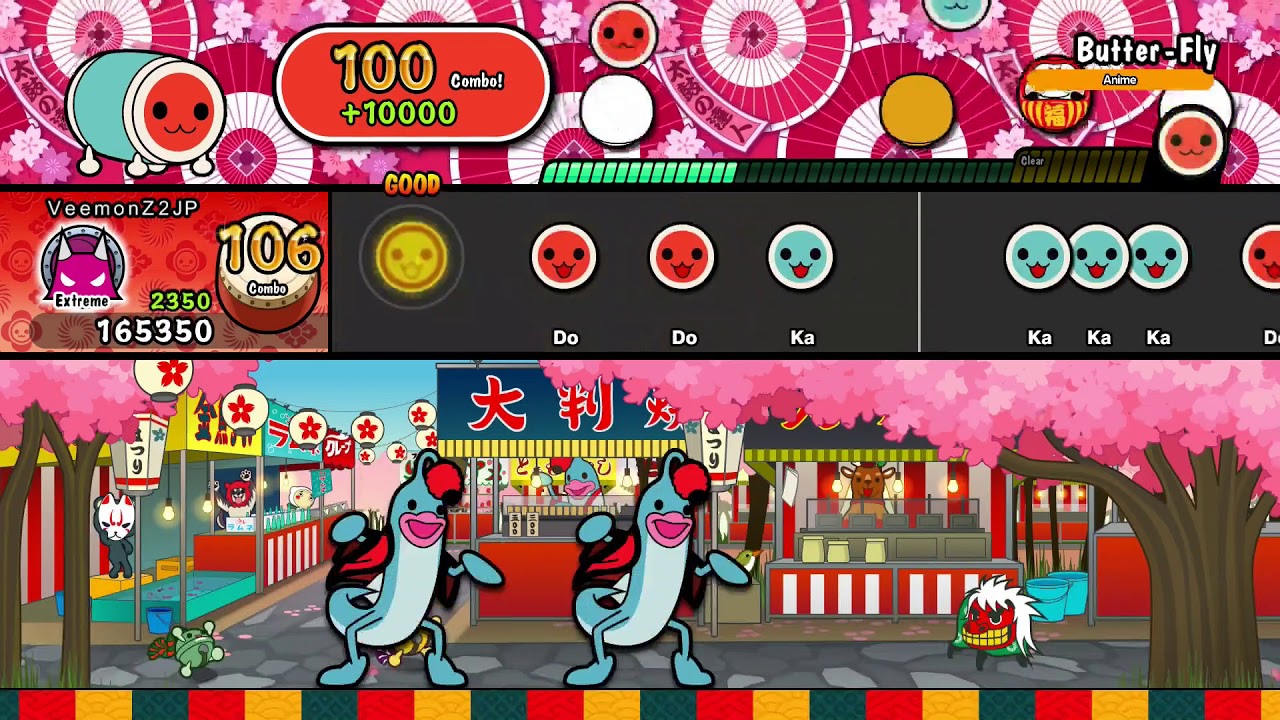 Taiko no Tatsujin ~Switch Version~ - Butter-Fly - Expert 7