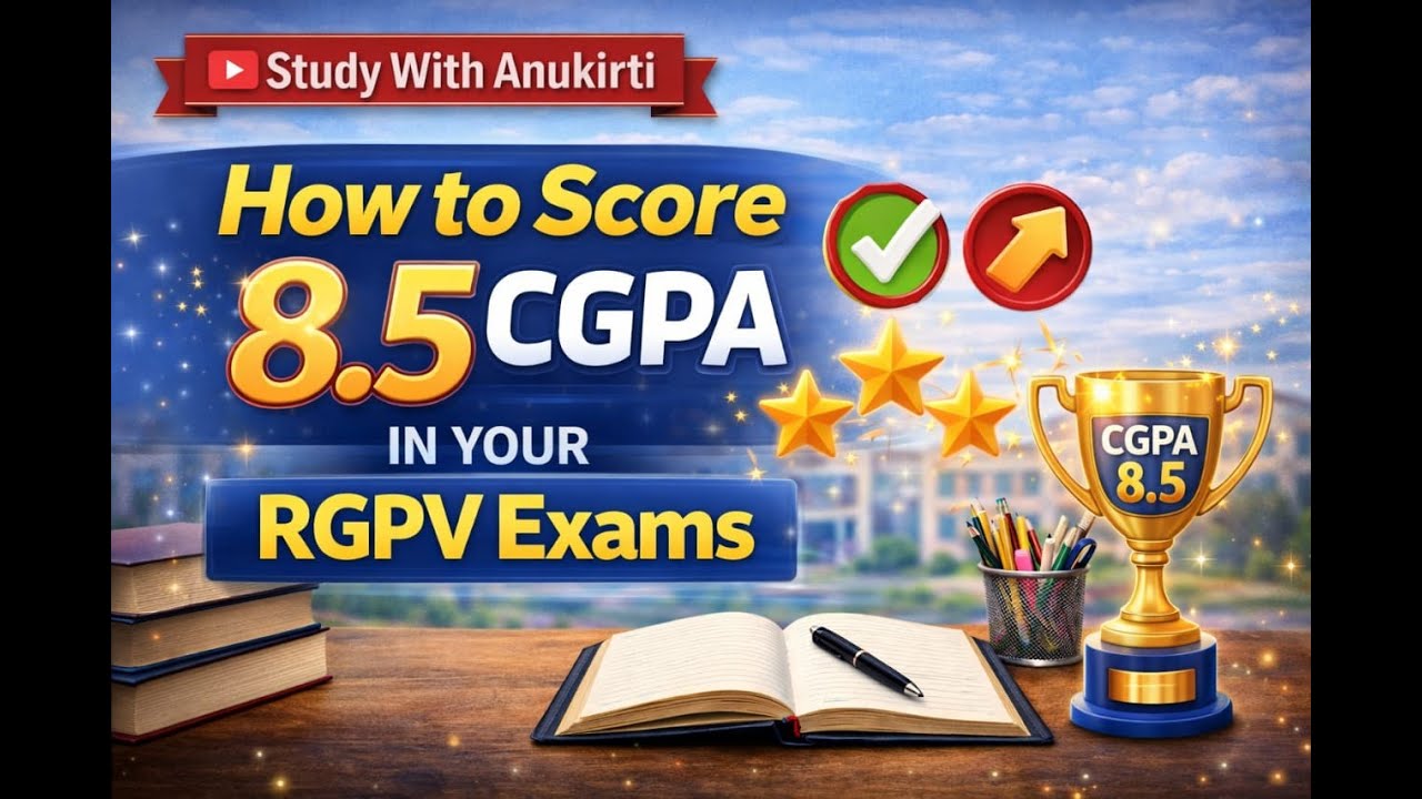 How to get 8.5 + CGPA in RGPV Exam #rgpvbhopal #education #bhopal #examtips #exampreparation