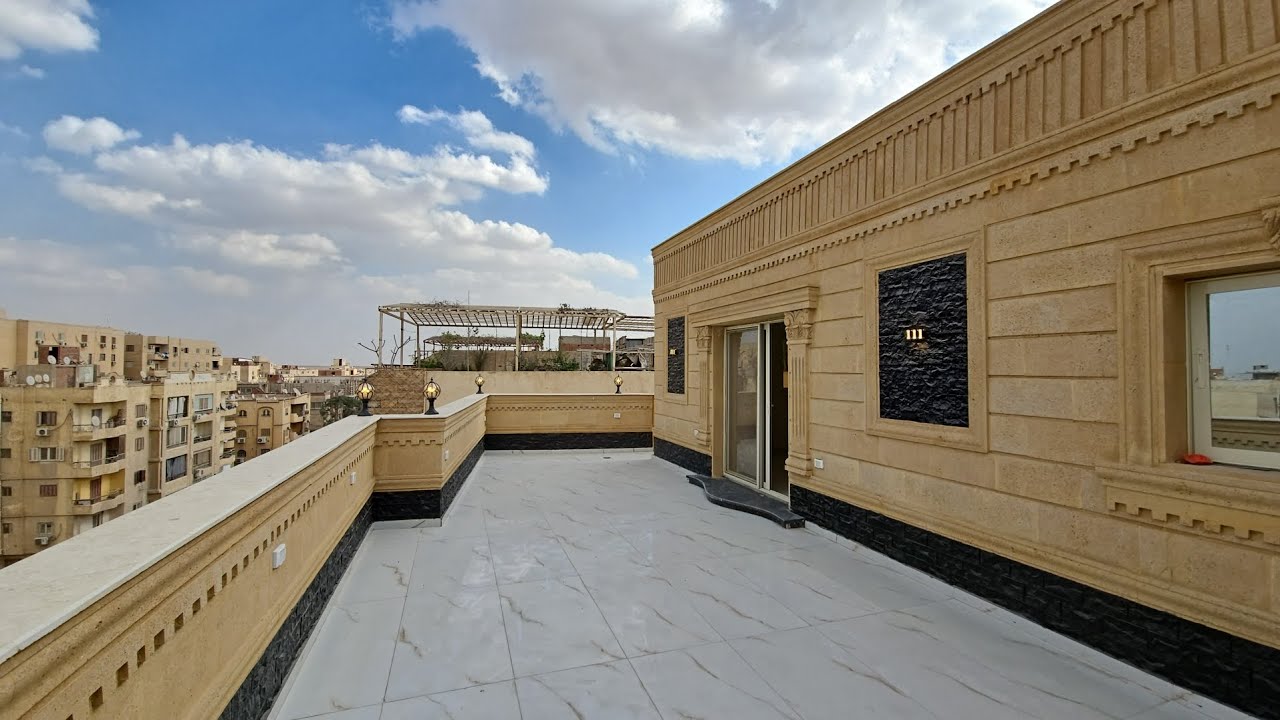 تحفة معمارية تلامس السماء ✨روف للبيع بحدائق الأهرام │ بنتهاوس 300م² │ 4 غرف│ تراس ضخم إطلالة ساحرة!