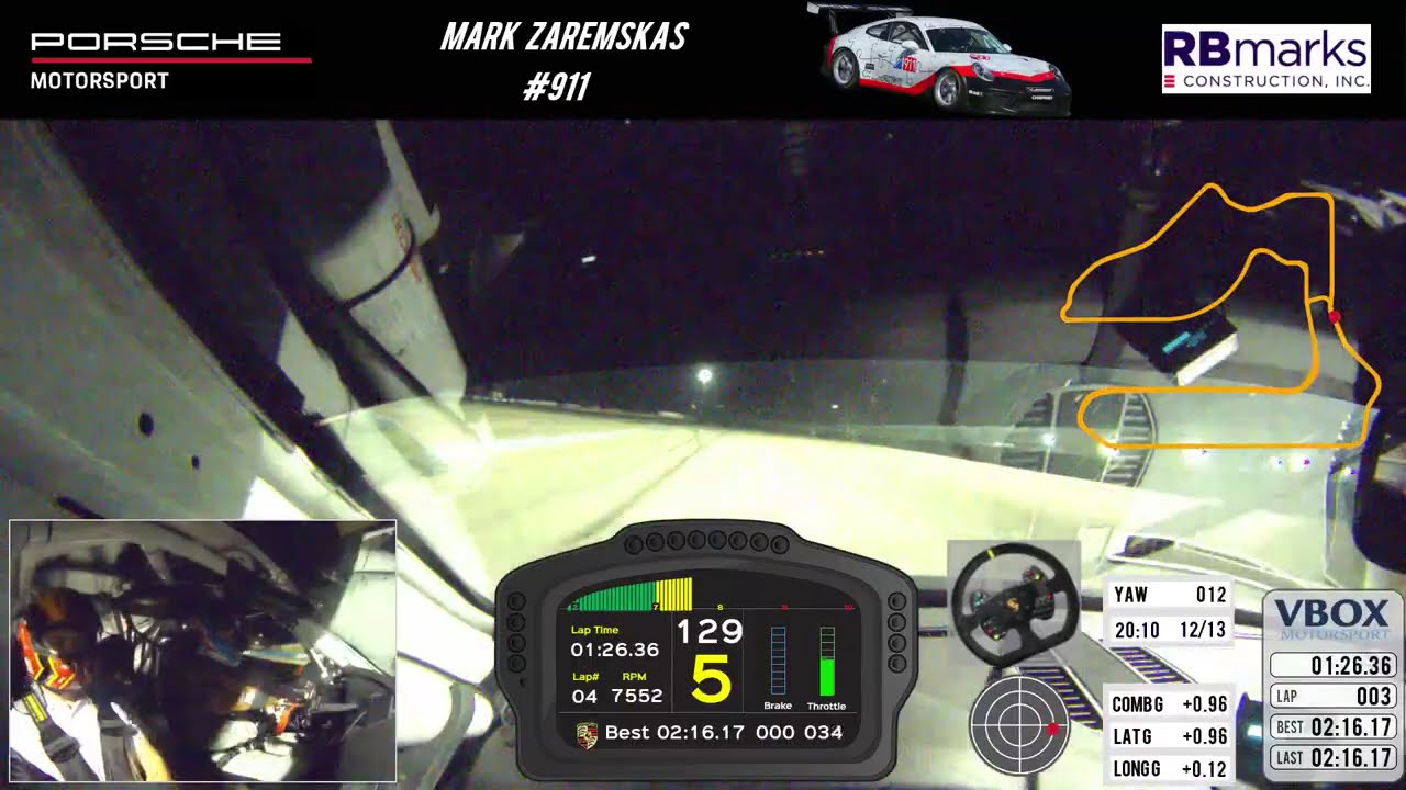 Mark Zaremskas - 991.2 GT3 Cup - Sebring - 12-13-25 - Night Session with Nico