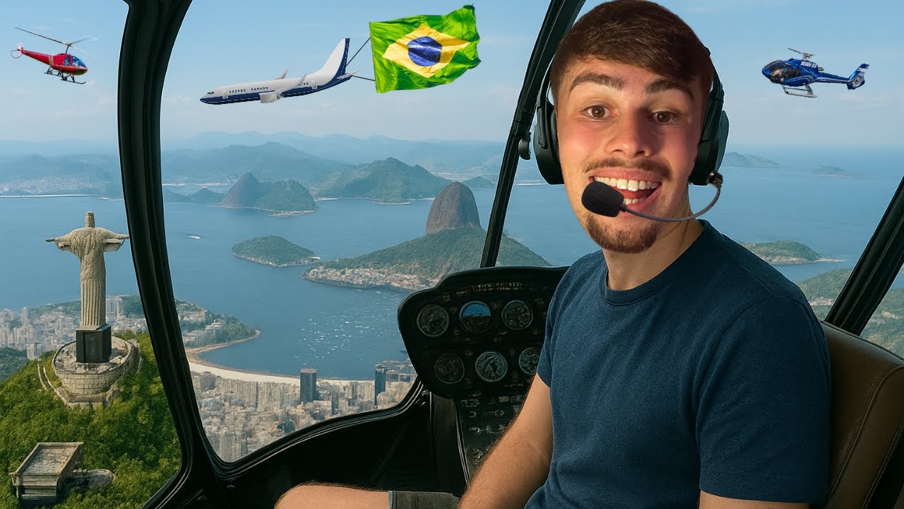 INSANE Helicopter Ride Over Rio 🇧🇷