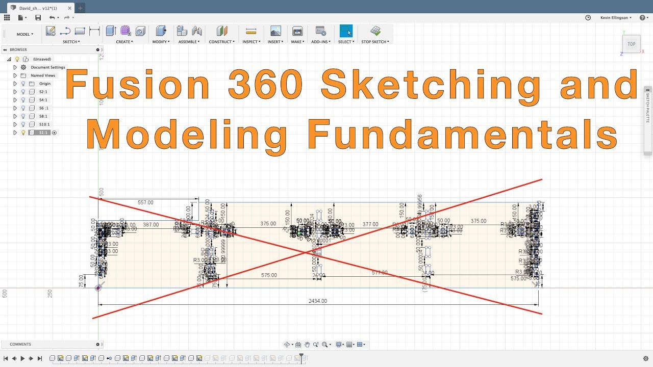 Fusion 360 - Fundamentals of Sketching and Modeling