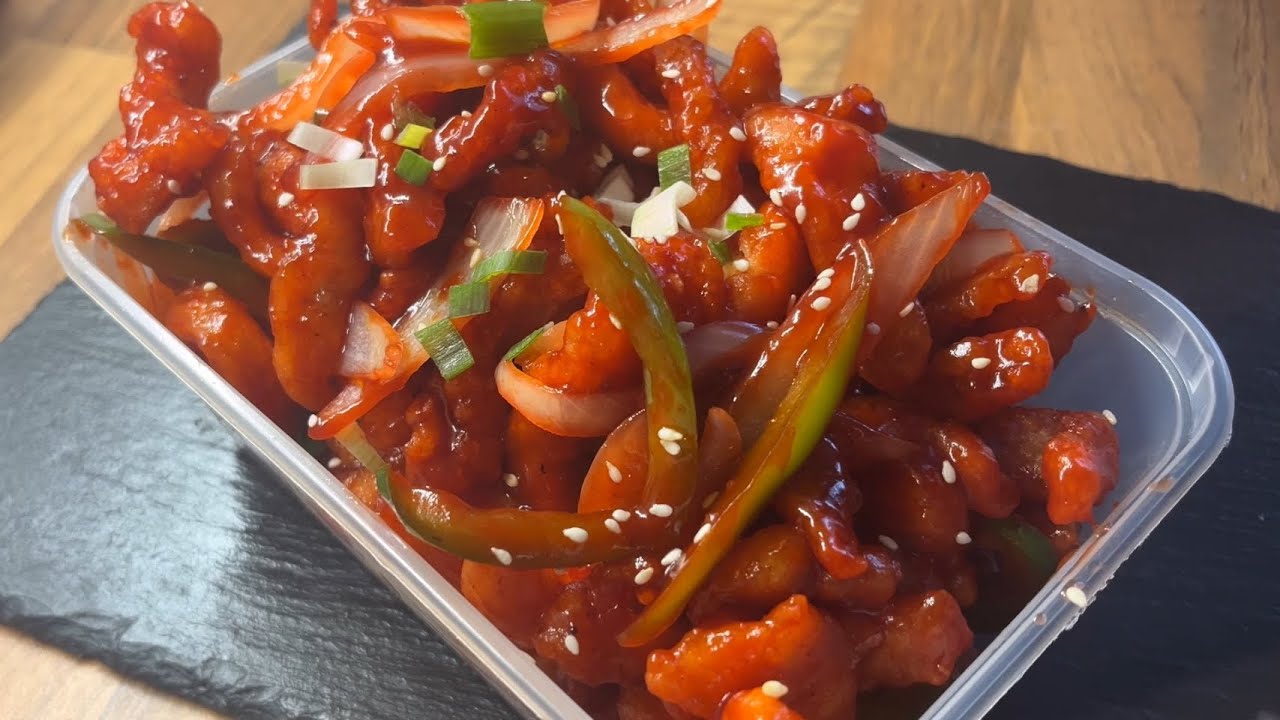 Crispy Shredded Chicken in Peking Sauce