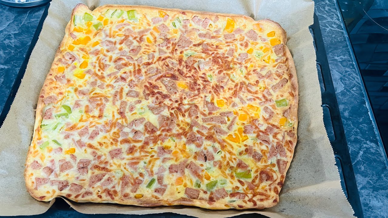 آماده کردن پیزا به 5 دقیقه 😋😋😋🍕🍕