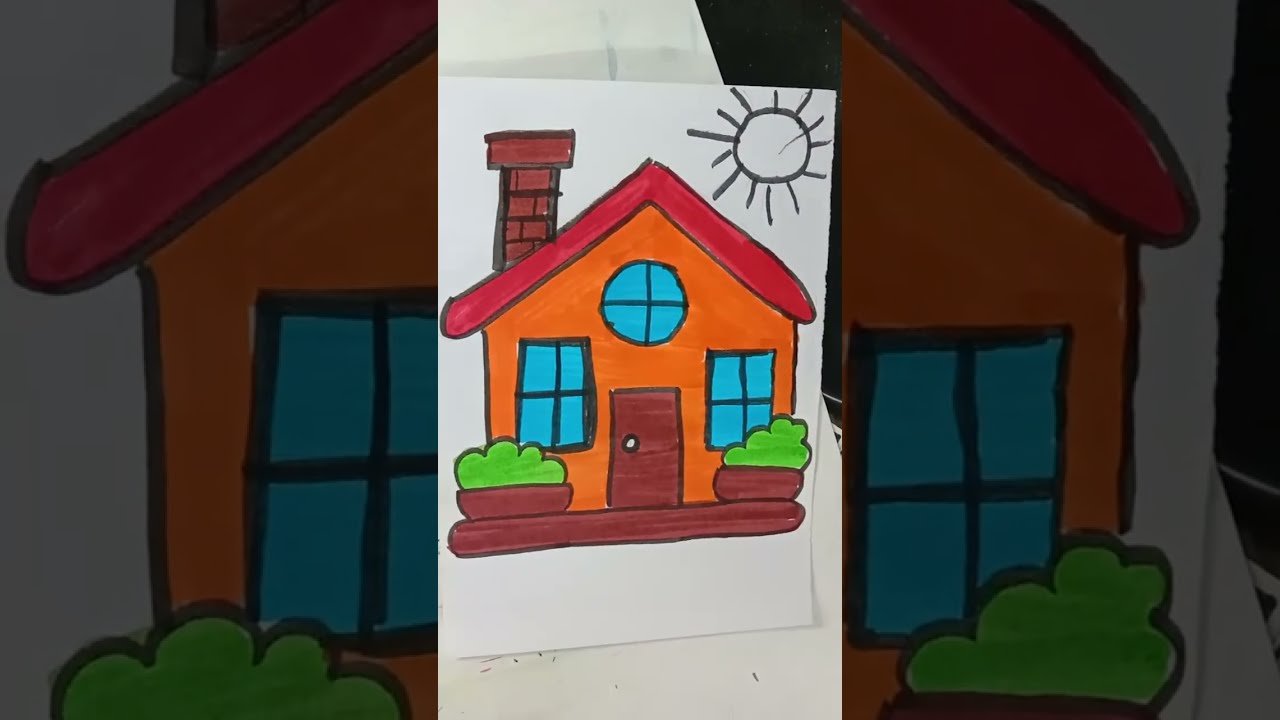 How To Draw Cute house 🏡 - Easy Drawing step by step