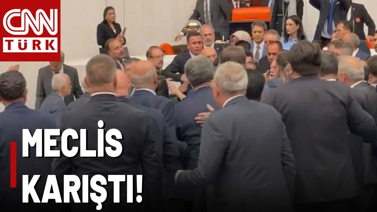 Meclis'te Yumruklar Havada Uçuştu! Hakkari'ye Kayyum Gerilimi!