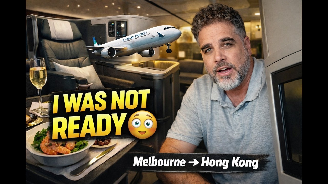 My First Ever Business Class Flight… I Was NOT Ready! (Melbourne to Hong Kong)