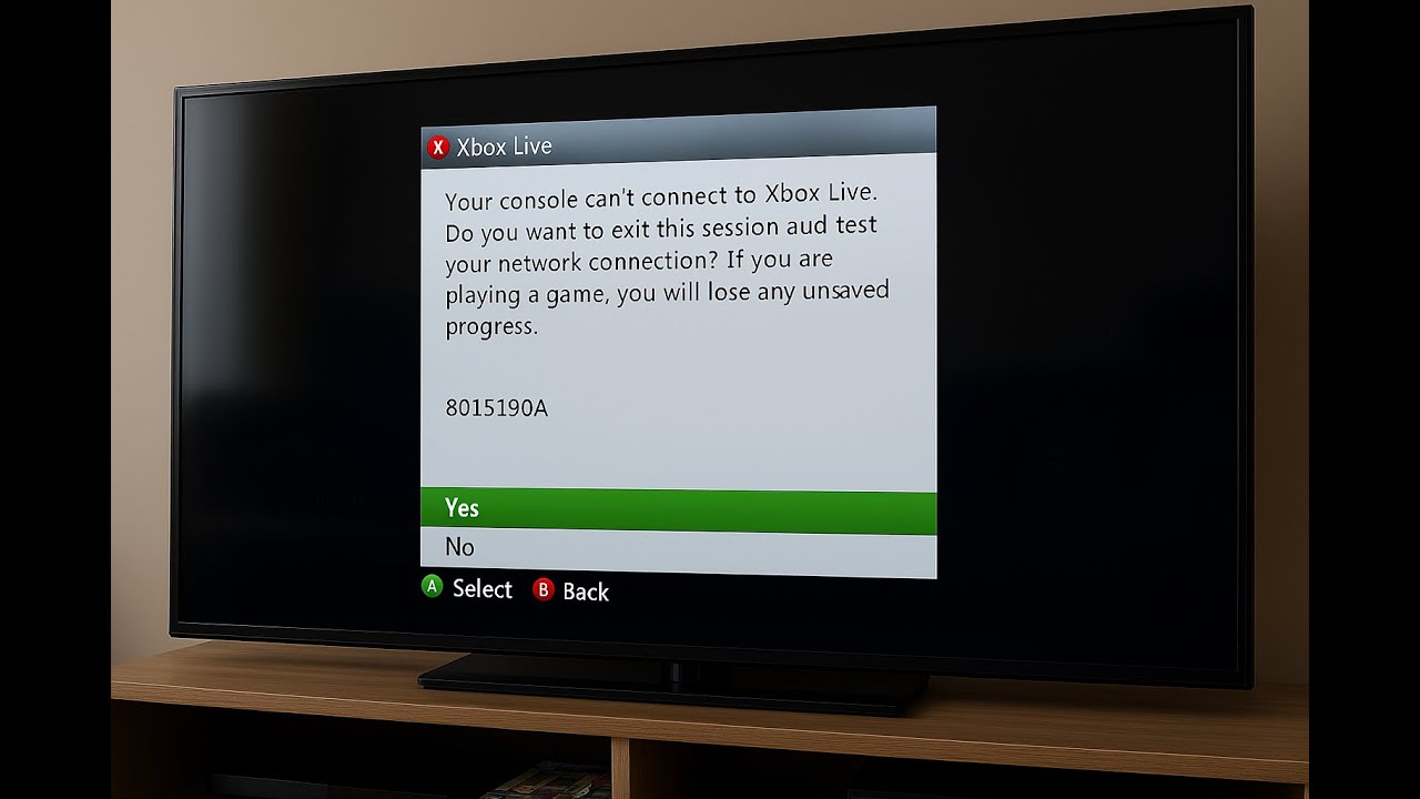Xbox error code 8015190A | Your console can't connect to Xbox Live: Troubleshooting steps
