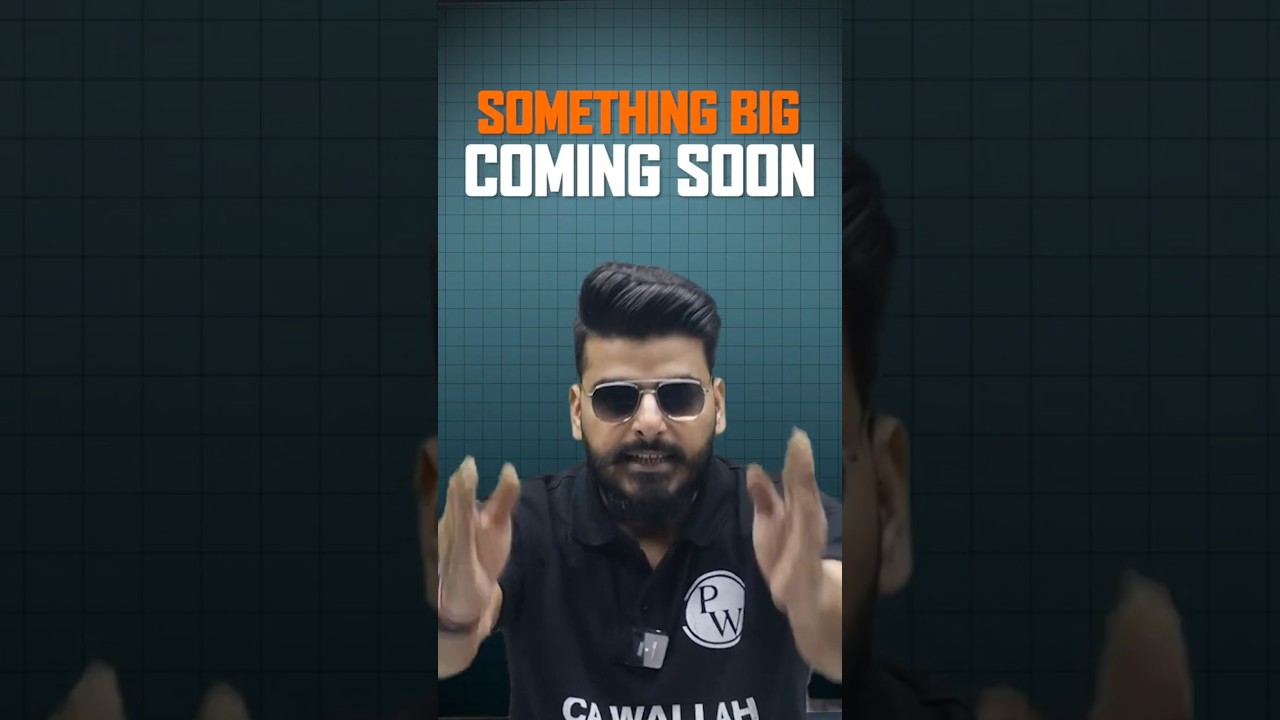 CA Foundation Jan 26 Aspirants Are You Ready... #Shorts #CA #PW