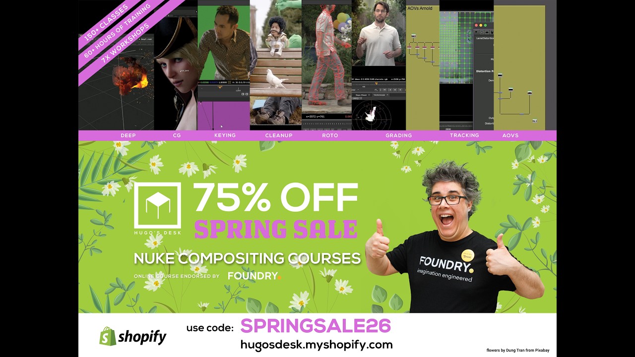 Nuke Compositing online course with VFX Sup Hugo Guerra | 70% OFF with Code: FESTIVESEASON25