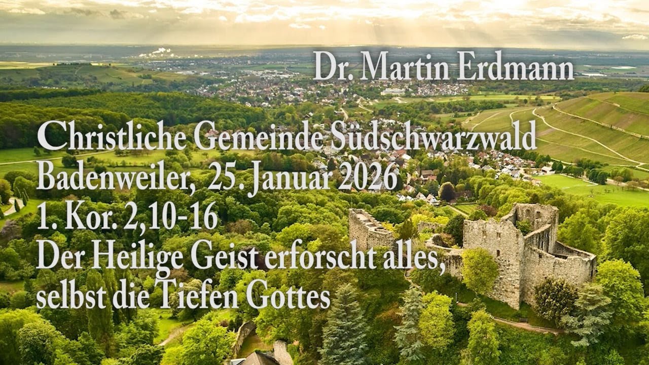 Der Heilige Geist erforscht alles, selbst die Tiefen Gottes