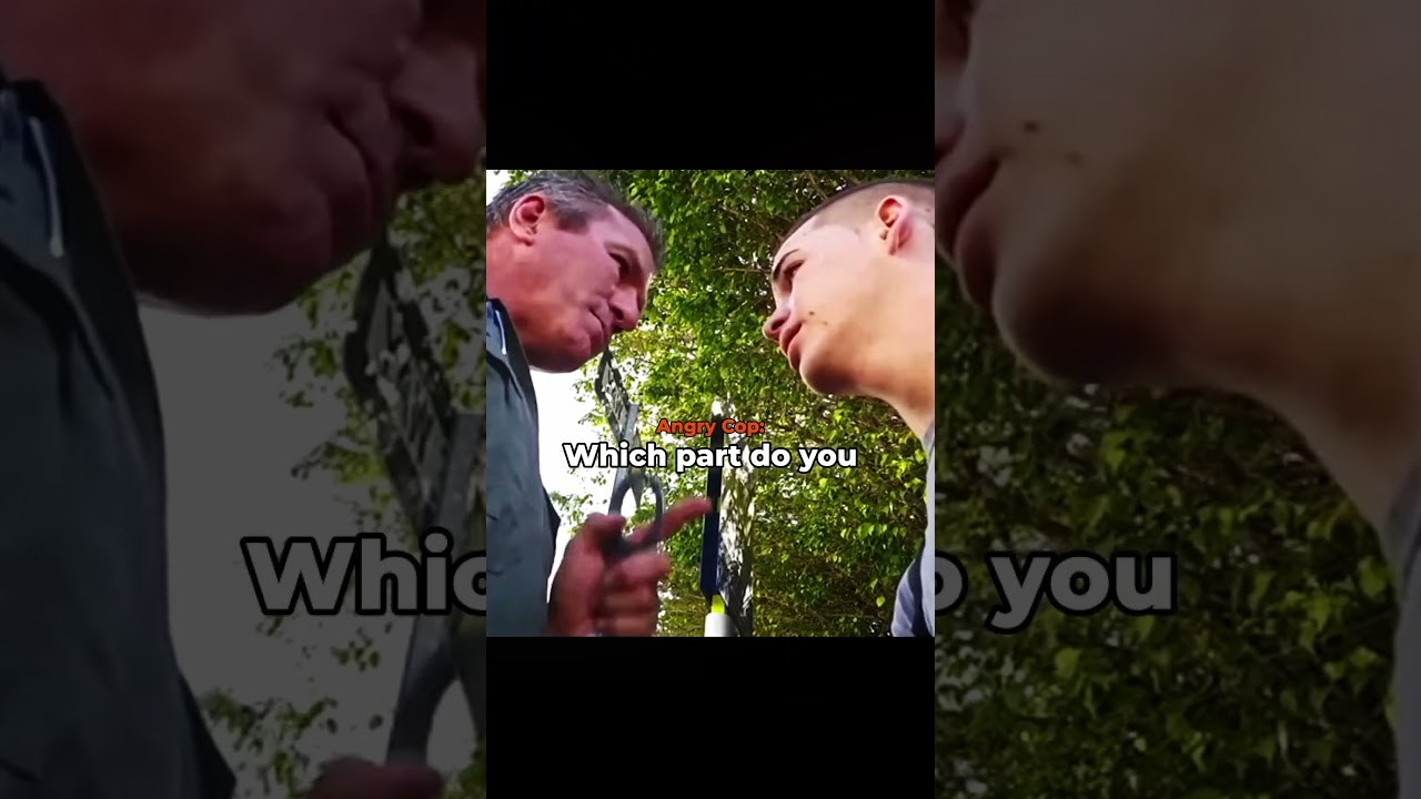 Cop gets triggered